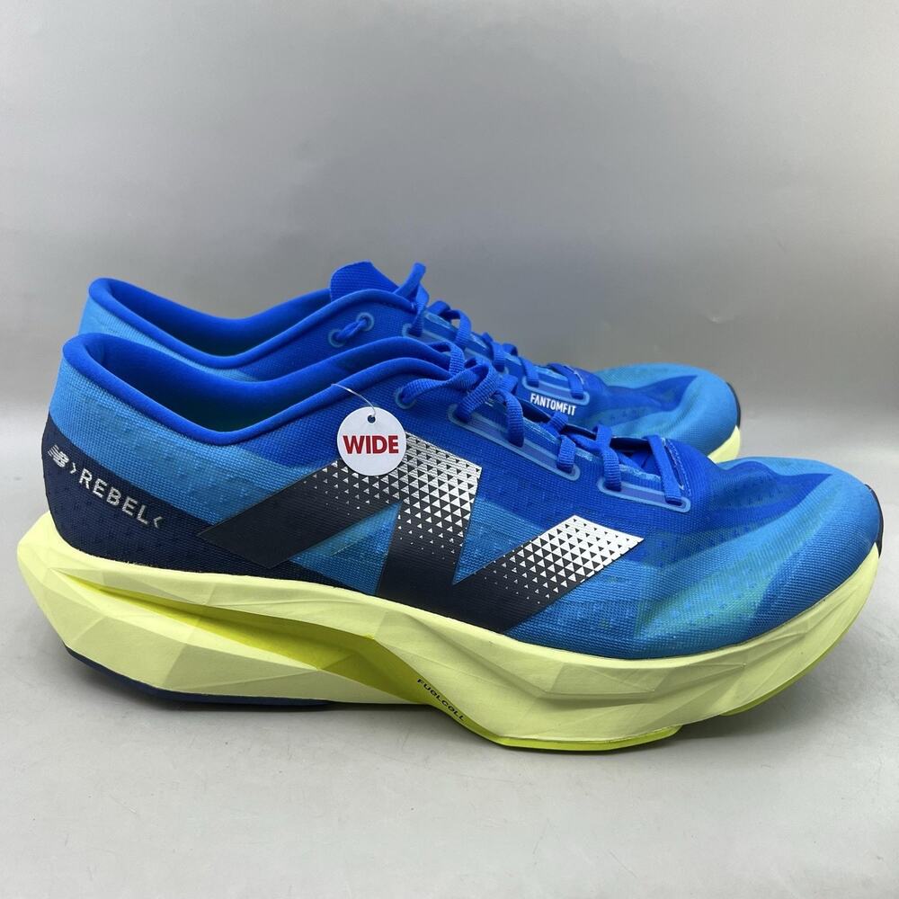 New Balance FuelCell Rebel V4 Running Shoes Men Size 15 EE Wide Blue Sneaker NEW